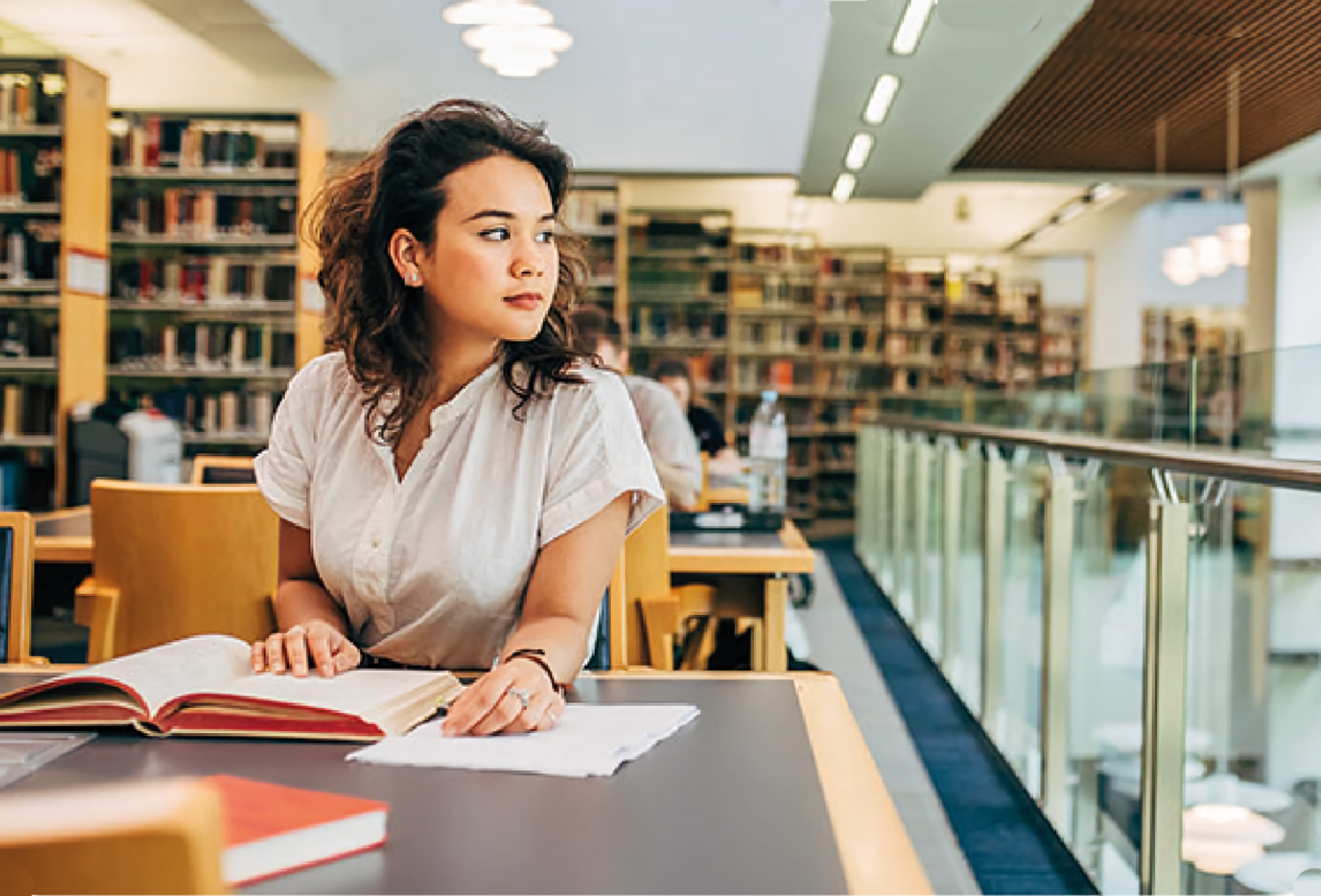 Woman working at desk